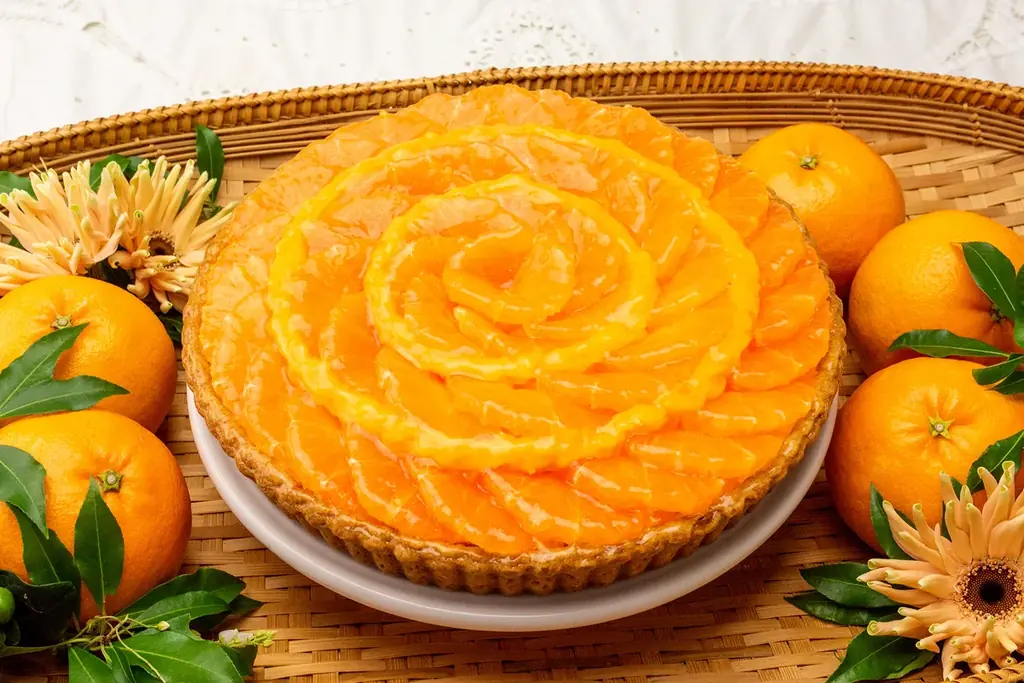 【キル フェ ボン】佐賀県が20年以上の歳月をかけて開発したブランド柑橘“にじゅうまる”が主役！味も見た目もまさに“にじゅうまる”のタルト 画像 5