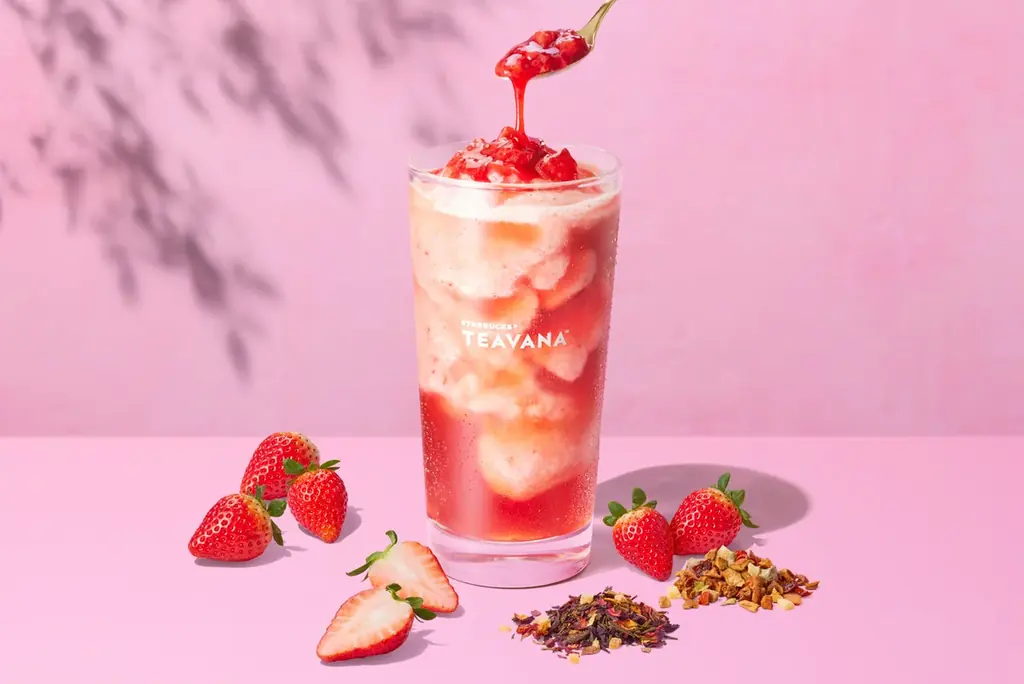 ティーを楽しむ「スターバックス ティー ＆ カフェ」春の新商品第二弾　『ストロベリー & ダブル ティー フローズン』が3月9日（月）登場 画像 1