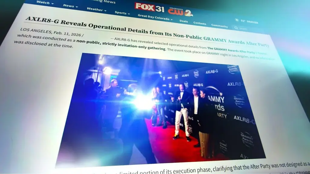 グラミー賞公認パーティの「招待状」の実制作を担当。株式会社まる優、日本品質の技術力で「AXLR8-G」の国際的な実務を支援。 画像 1