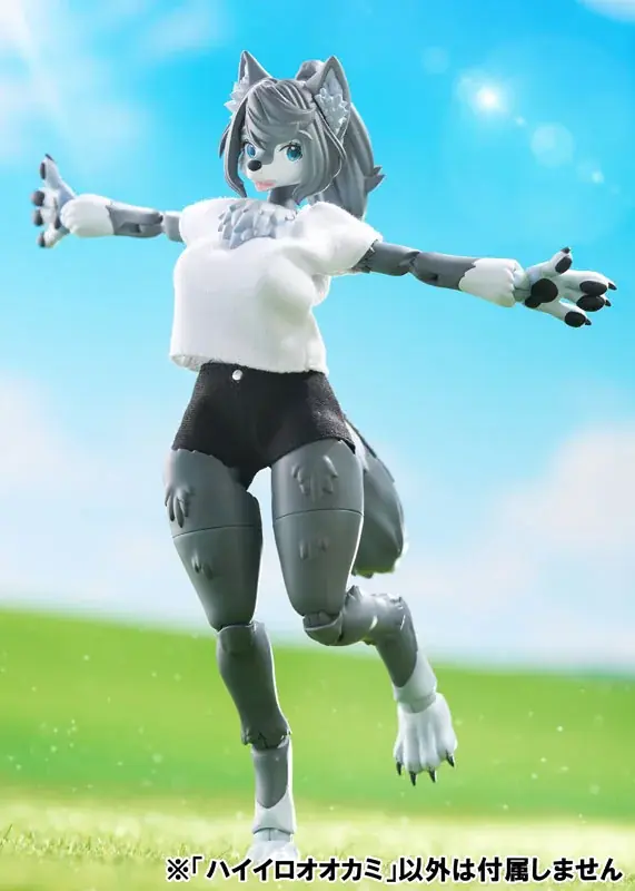 自分好みのケモノをカスタマイズ！『けもプラ』シリーズ第3弾「ハイイロオオカミ」が登場。あみあみにて予約受付中。 画像 1