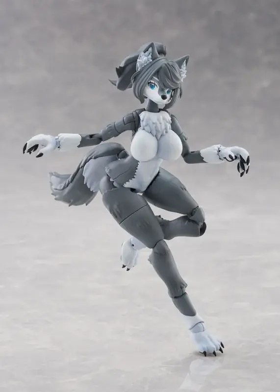 自分好みのケモノをカスタマイズ！『けもプラ』シリーズ第3弾「ハイイロオオカミ」が登場。あみあみにて予約受付中。 画像 5