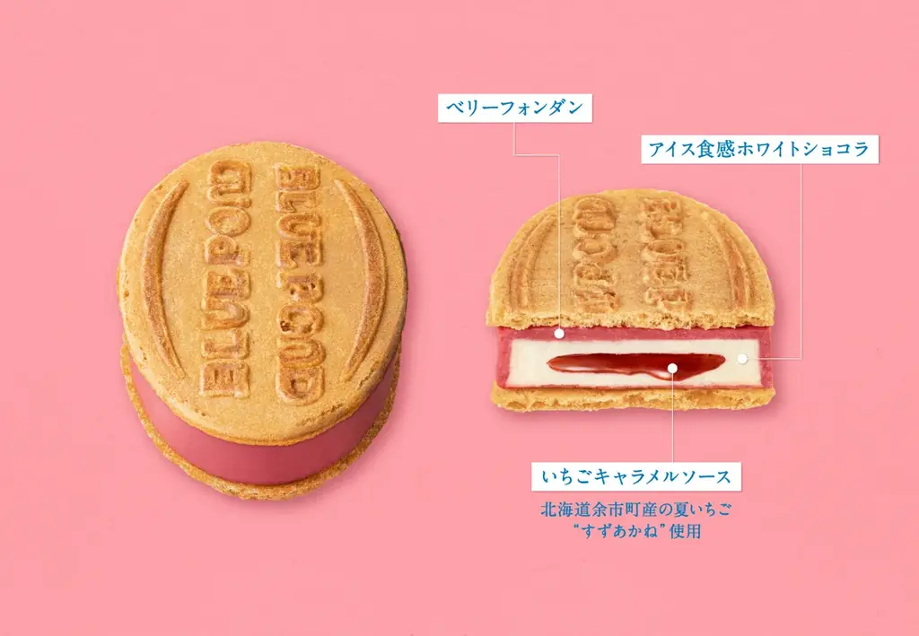 【大丸札幌店】「ブルーポンド」より『ストロベリーキャラメルクリスピー』新発売。北海道余市町産“夏いちご”使用＜北海道発キャラメルミルクスイーツ専門店＞ 画像 3