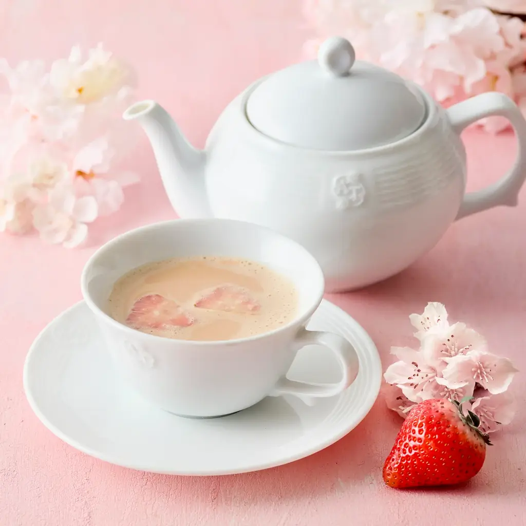 【Afternoon Tea】さくらホイップでモンブラン仕立てにした「さくらと苺のモンブランワッフル」など、桜づくしの春限定スイーツ＆ティーを新発売 画像 8