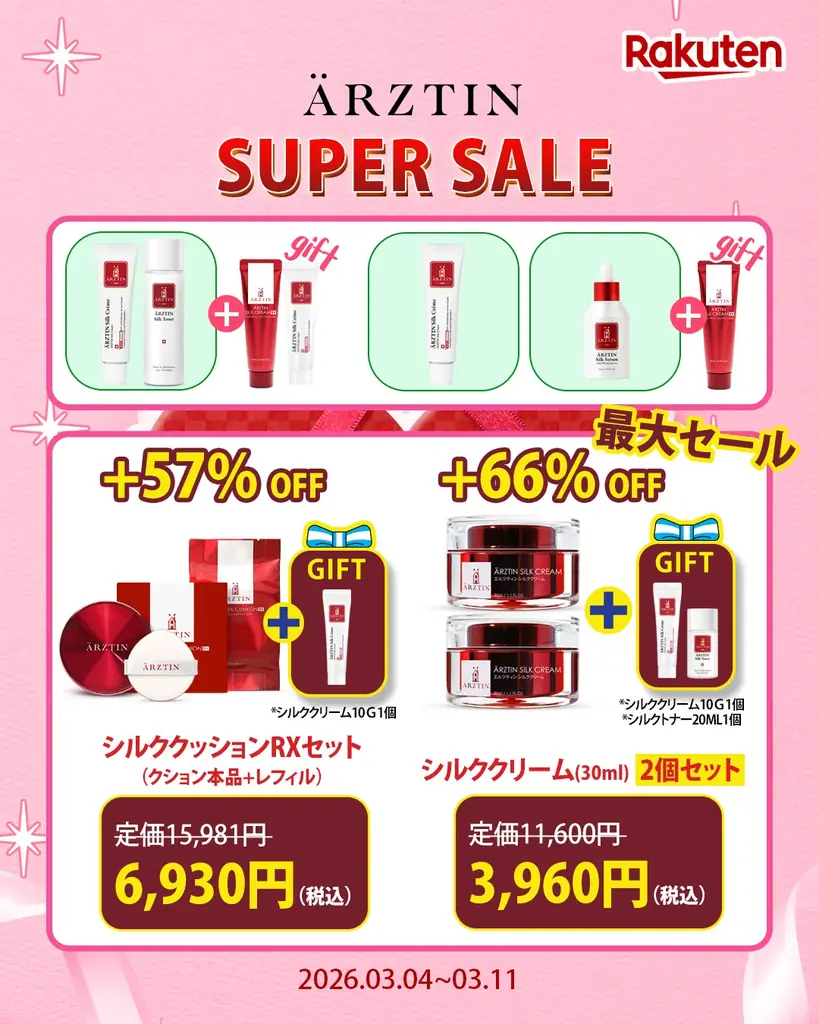 ハイエンドメディカルスキンケアブランド『エルツティン』が03月04日(水)～03月11日(水)まで開催される「楽天スーパーセール」 に参戦！ 画像 5