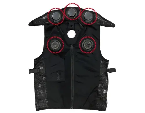 猛暑常態化に “接触冷却” で挑む「首から冷やす」　5基ペルチェ搭載ウェア登場 画像 6