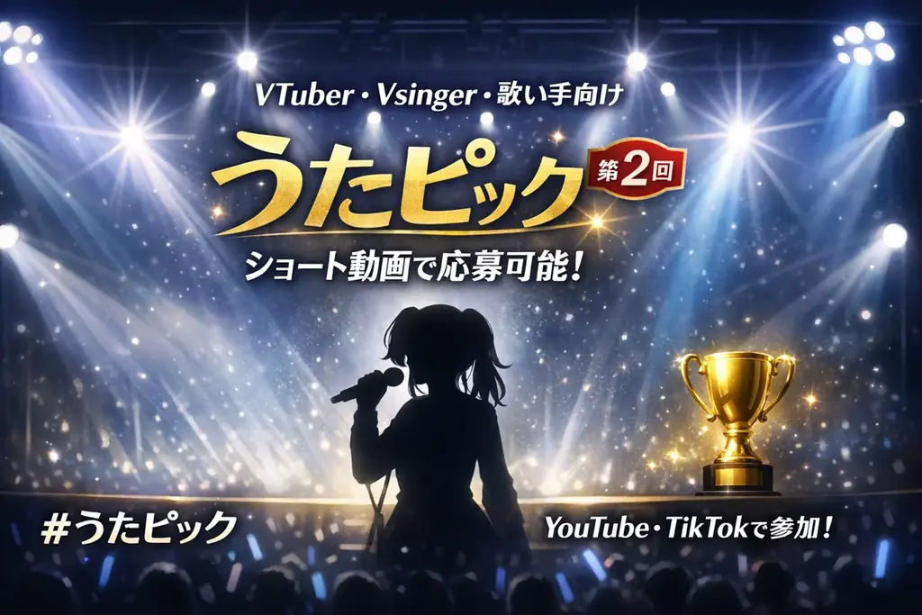 歌ってみた専用楽曲レーベルの「MelodyPicks」VTuber・Vsinger・歌い手向け楽曲コンテスト「うたピック」第2回開催決定！ 画像 1