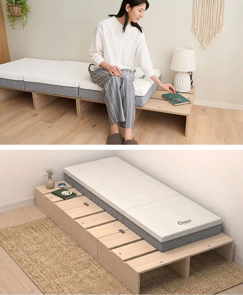 暮らしの変化に合わせてベッドが変形。つなげて使える丈夫なステージベッド『MODUE（モデュー）』が新登場！パレットベッドの頑強性・清掃性・デザイン性をとことん追求したアッパーモデル 画像 8