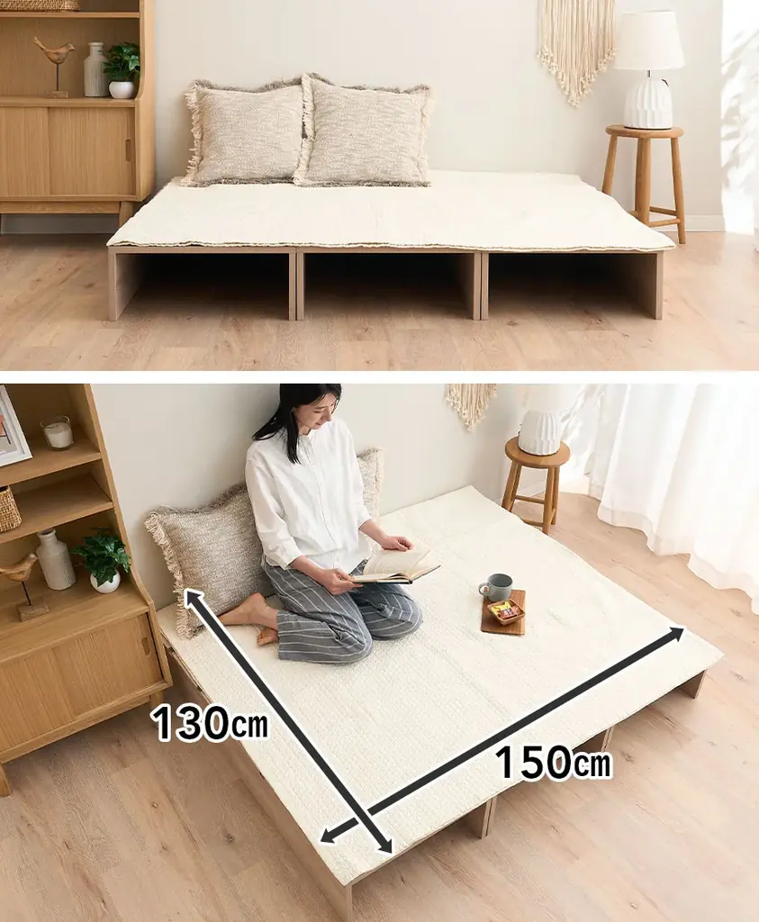 暮らしの変化に合わせてベッドが変形。つなげて使える丈夫なステージベッド『MODUE（モデュー）』が新登場！パレットベッドの頑強性・清掃性・デザイン性をとことん追求したアッパーモデル 画像 9