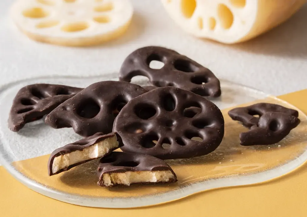 山口県岩国市の魅力と、れんこん×チョコレートの楽しさを全国に！　ゴディバ「岩国れんこんチップス チョコレート」発売 画像 1