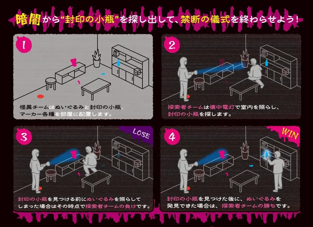 「株式会社闇」初のボードゲームを発売。都市伝説を擬似体験する暗闇探索ゲーム『くらやみかくれんぼ 〜KEEP IT DARK〜』Amazon予約開始！ 画像 2
