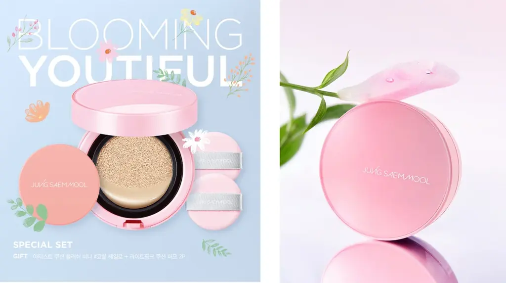 韓国No.1※クッションファンデ「エッセンシャル スキン ヌーダー クッション」からQoo10限定・日本限定の「ピンクエディション」が登場！　春らしいお得なスペシャルセットを数量限定で発売 画像 1