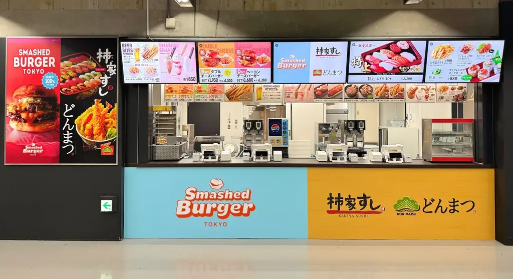 東京ドーム常設出店：柿家すし・スマッシュバーガー登場
