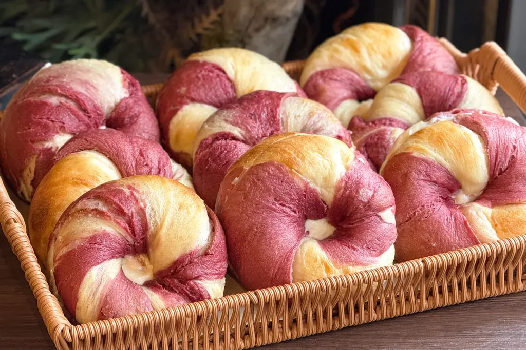 韓国トレンド「クロワッサン×お餅」のクロッチ生ベーグルと、生苺と自家製練乳クリームの春限定生ベーグル、新登場！ 画像 5