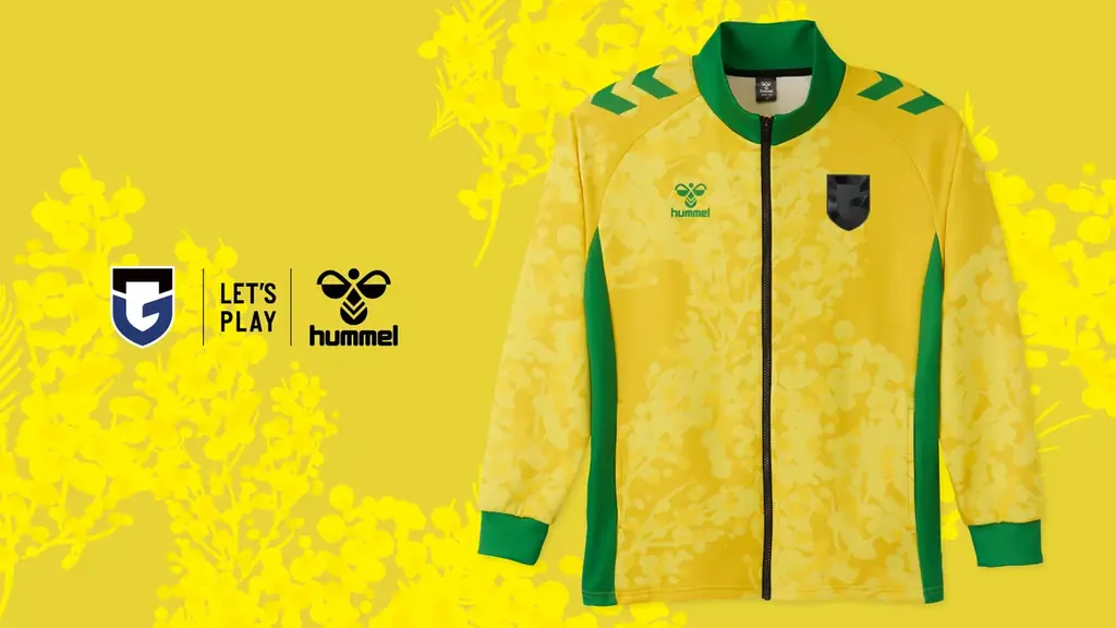 ガンバ大阪×ヒュンメル、ミモザジャケット予約開始