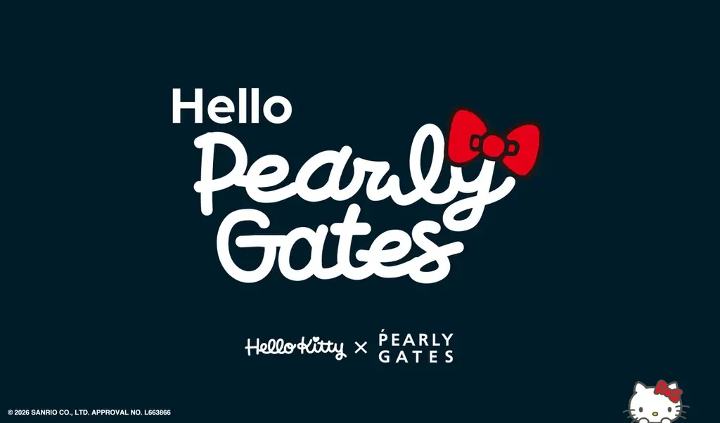パーリーゲイツが“ハローキティ”と初となるコラボレーション【Hello PEARLY GATES】3月13日(金)より発売 画像 1