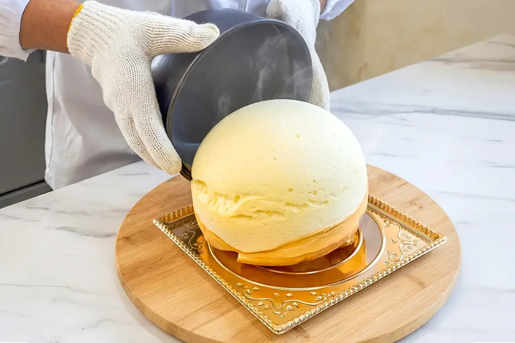 【3/7限定】ふわふわ・シュワシュワ・ぷるん！1日だけの“焼きたて”「チーズズコットケーキ」 画像 3