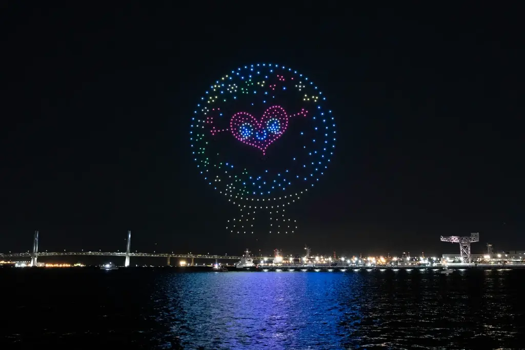 地球と。咲きに行こう。 1 year to go. GREEN×EXPO 2027 ドローンショー supported by DRONE SHOW JAPAN を開催しました 画像 2