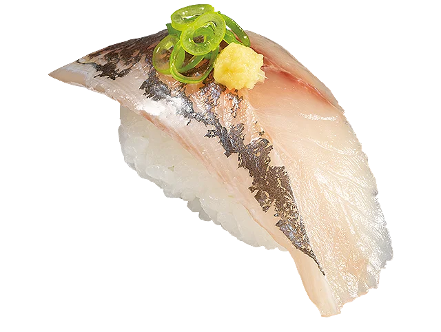 【かっぱ寿司】『国産 天然あじ』一貫税込１1０円～！合わせて店内直火炙りの『国産 天然あじ塩炙り』も！身がきゅっと引き締まった、噛むほどに広がる旨みをお楽しみください！ 画像 2