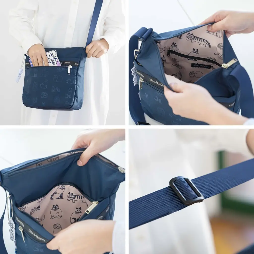 【新発売】リサ・ラーソンの「スケッチねこたち」が軽やかなバッグに。軽量・撥水仕様の新作2型が登場。 画像 12