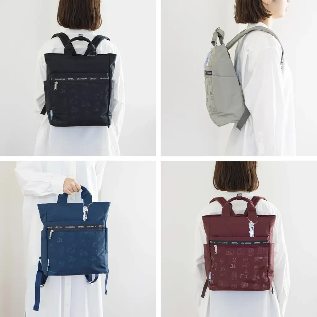 【新発売】リサ・ラーソンの「スケッチねこたち」が軽やかなバッグに。軽量・撥水仕様の新作2型が登場。 画像 8