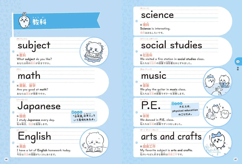大人気！「ちいかわ英単語　小学生編」に、今なら「ちいかわ型抜き赤シート」がついてくる！ 画像 5
