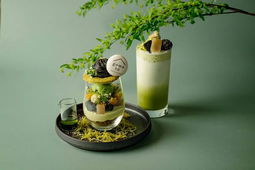 ごま専門café & izakaya『goma to』からごまと抹茶が織りなす季節限定スイーツ＆ドリンクが登場 画像 1