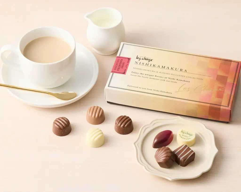 【西鎌倉レ・シュー】海と山に囲まれた西鎌倉より春を贈る。鎌倉焙煎珈琲を使用した「鎌倉珈琲ショコラ」や、職人技が光る「桜スイーツ」が新登場。 画像 3