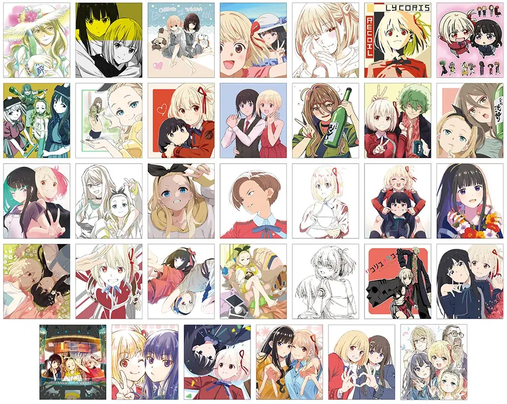 千束＆たきなとお揃いのジャケットやパーカーが買える!!　アニメ『リコリス・リコイル』から描き下ろしイラストを使用した新商品や34種のTシャツなど、新作アパレルが3月6日発売！ 画像 6