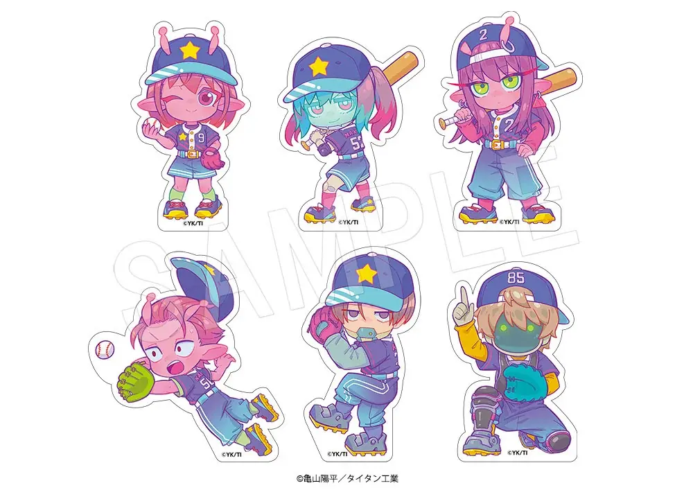 『銀河特急　ミルキー☆サブウェイ』より、“ベースボール”がテーマの描き下ろしミニキャライラストを使用した新作グッズが「AnimeJapan 2026」で登場！中外鉱業ブースにて販売決定！ 画像 10