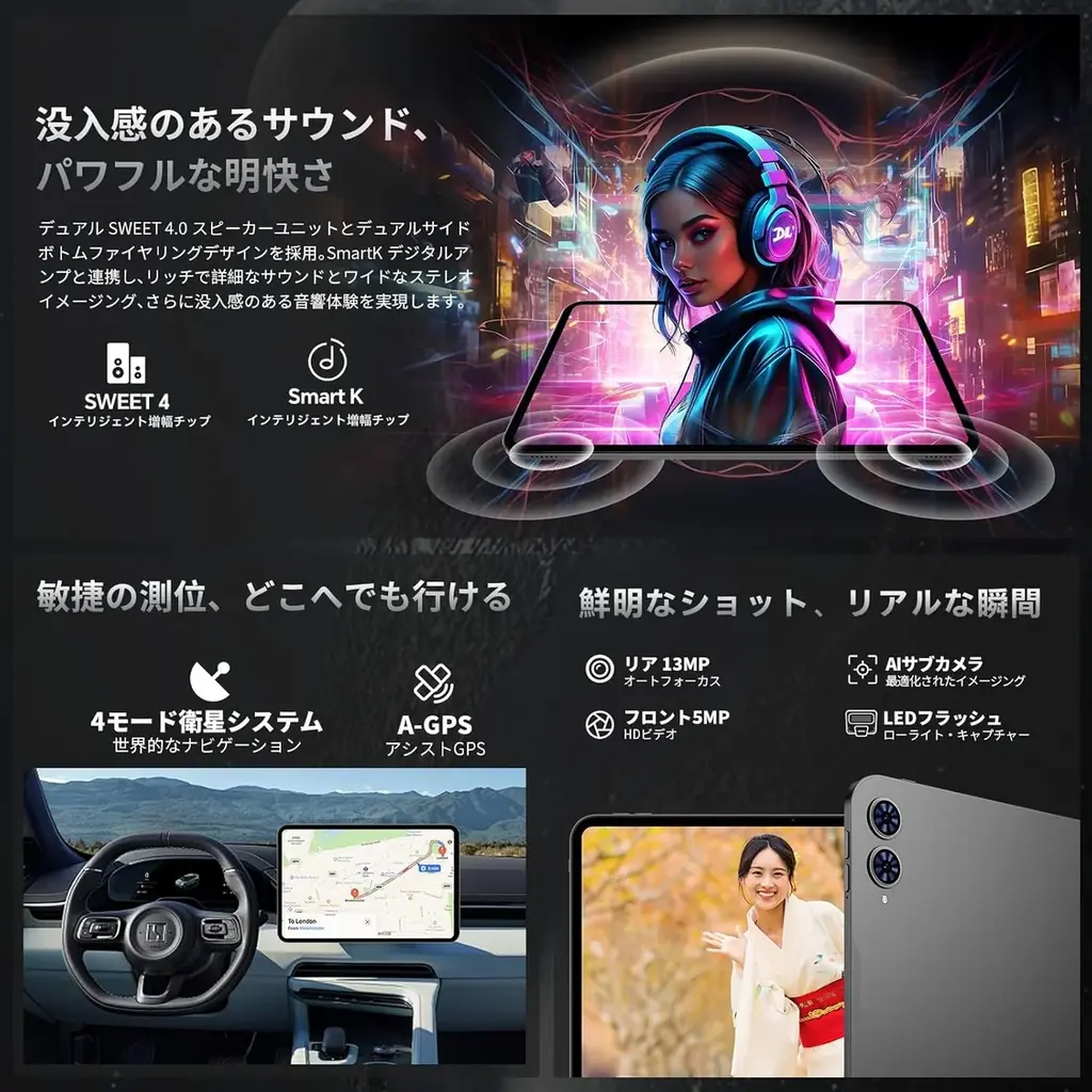 【24020円ゲット】Teclast2026年強化版Android16タブレット『T65 256GB』を期間限定の低価格でお得に購入可能！ Amazonセール開催(3/3から3/9まで) 画像 6