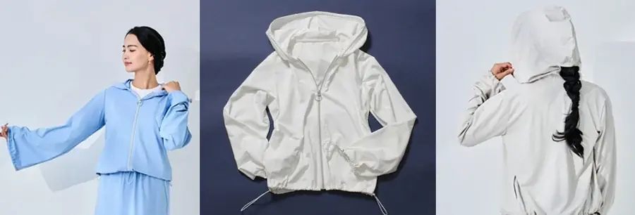 2026年新作 UV＆NIRカットスカート＆パーカーを販売開始します　光線過敏症にも寄り添うセットアップ 画像 8