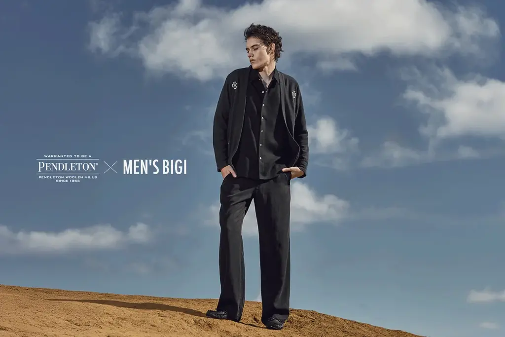 3/13発売 PENDLETON×MEN'S BIGI 別注鹿の子カーデ