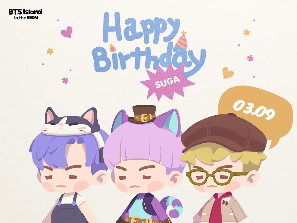 【DRIMAGE プレスリリース】『BTS Island:インザソム』SUGA Happy Birthday♡WeverseでBTSカムバック記念の特別ページを公開！ 画像 3