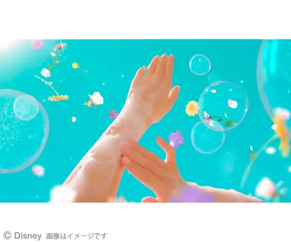 まるで、香りのドレス。ラメがきらめくボディソープで　特別なバスタイムに。香りドレスボディソープ　ラプンツェル　/　エルサ 画像 11