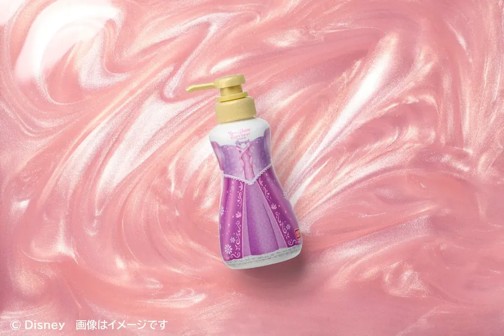 まるで、香りのドレス。ラメがきらめくボディソープで　特別なバスタイムに。香りドレスボディソープ　ラプンツェル　/　エルサ 画像 4