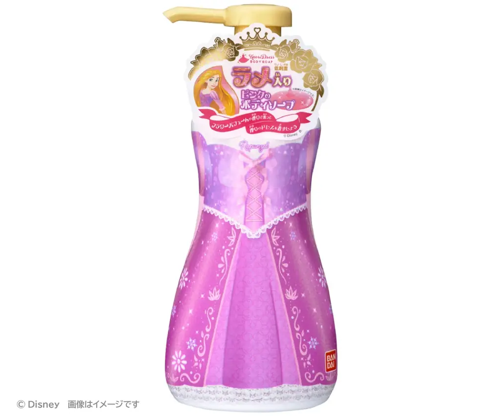 まるで、香りのドレス。ラメがきらめくボディソープで　特別なバスタイムに。香りドレスボディソープ　ラプンツェル　/　エルサ 画像 6
