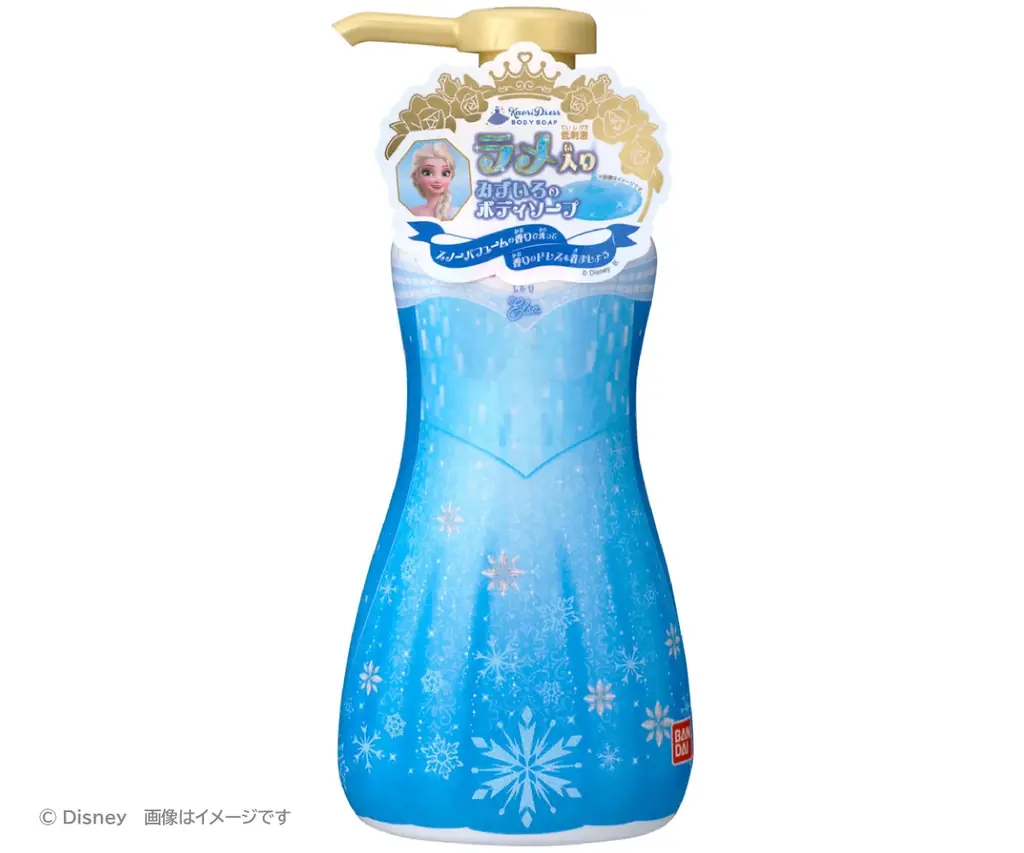 まるで、香りのドレス。ラメがきらめくボディソープで　特別なバスタイムに。香りドレスボディソープ　ラプンツェル　/　エルサ 画像 9