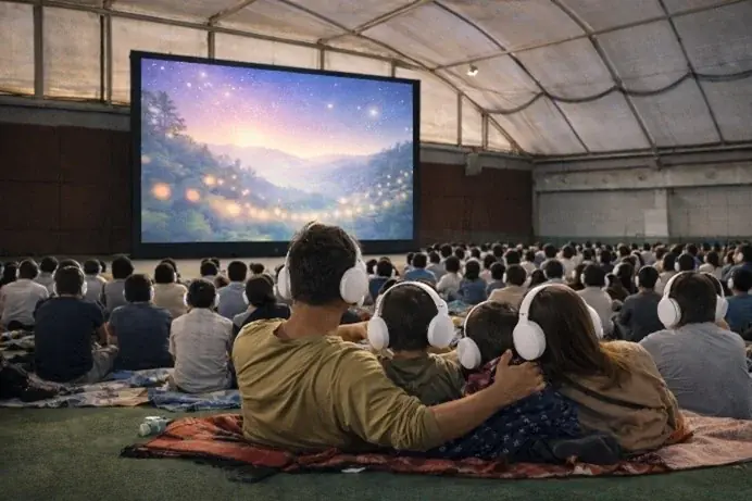 身近な場所を「劇場」へ。移動型静音エンターテインメント「Ｃｏｍｍｏｎｓ　Ｃｉｒｃｕｓ（コモンズ・サーカス）」の実証実験をあざみ野・たまプラーザで開始 画像 1