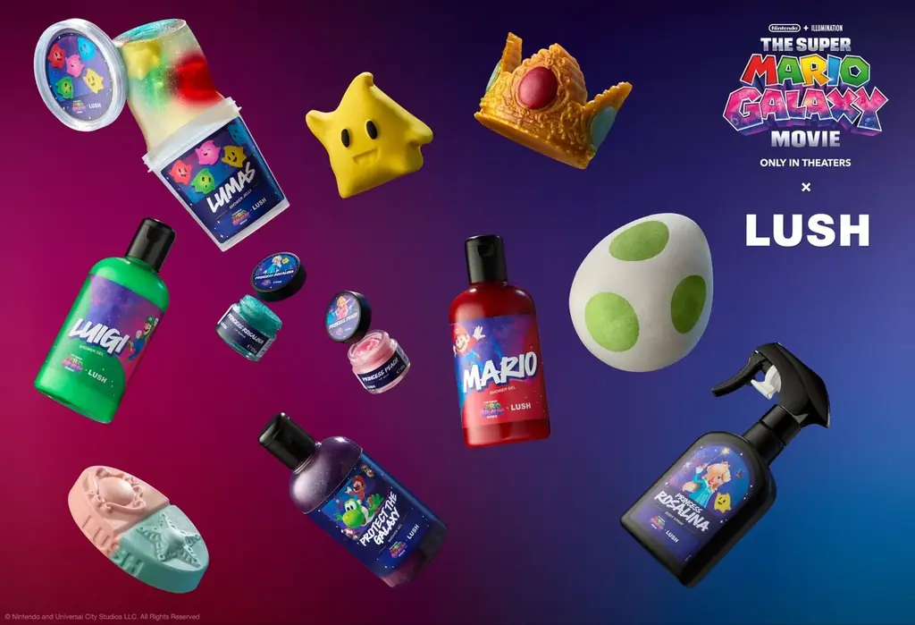 ＜映画『ザ・スーパーマリオギャラクシー・ムービー』 × LUSH＞3月10日発売！限定コラボ商品全12種と宇宙へ飛び出す冒険のようなバスタイムを！ 画像 1