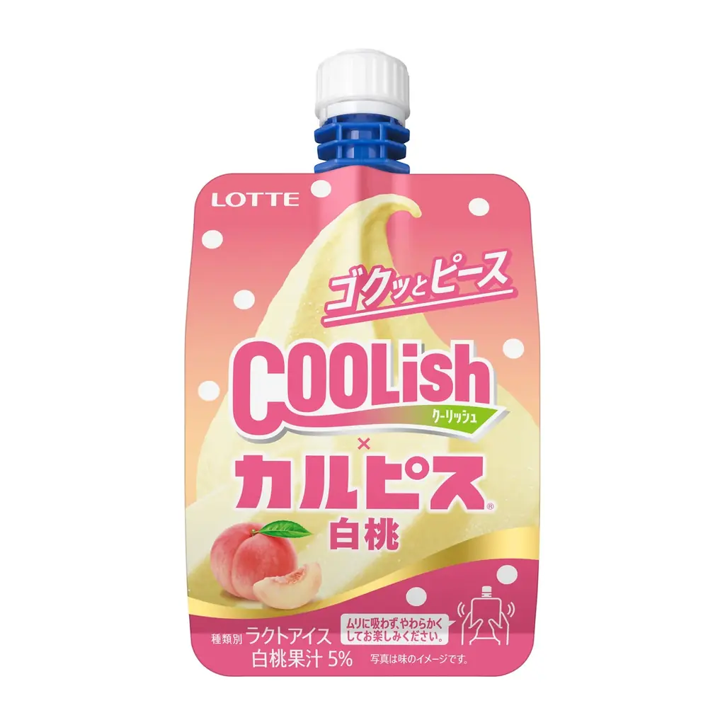 「カルピス」と「クーリッシュ」が爽快コラボ！あの人気フレーバーが「飲むアイス」から登場！『クーリッシュ×カルピス®白桃』2026年3月23日(月)に全国発売 画像 2