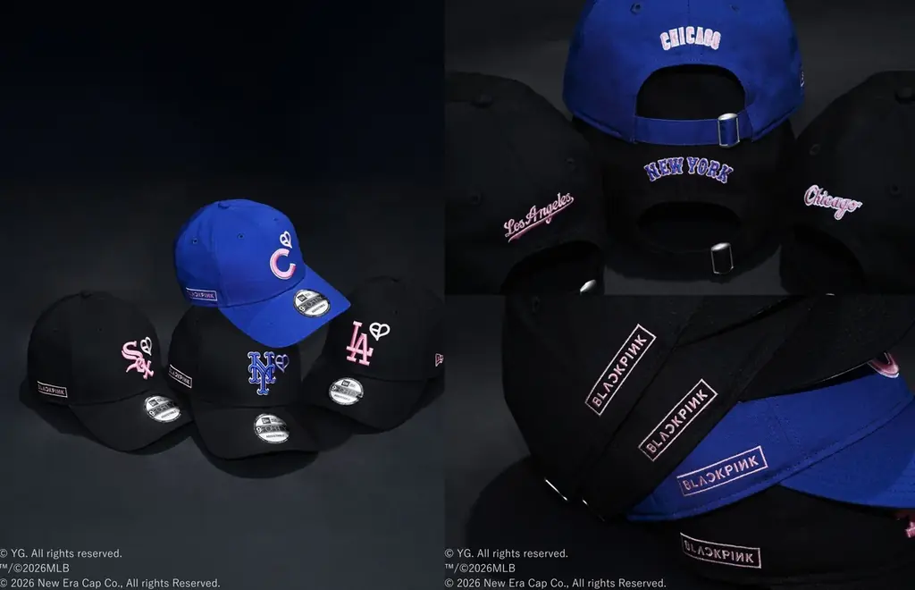 【ニューエラ】BLACKPINKとMLB™を交えたトリプルコラボレーションヘッドウェアを3月23日(月)に発売 画像 1