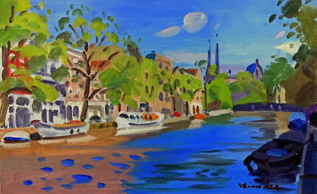 【阪神梅田本店】爽やかな色使いでヨーロッパの風景を描く、才村啓の阪神梅田本店で3年ぶりとなる個展を開催いたします。 画像 2