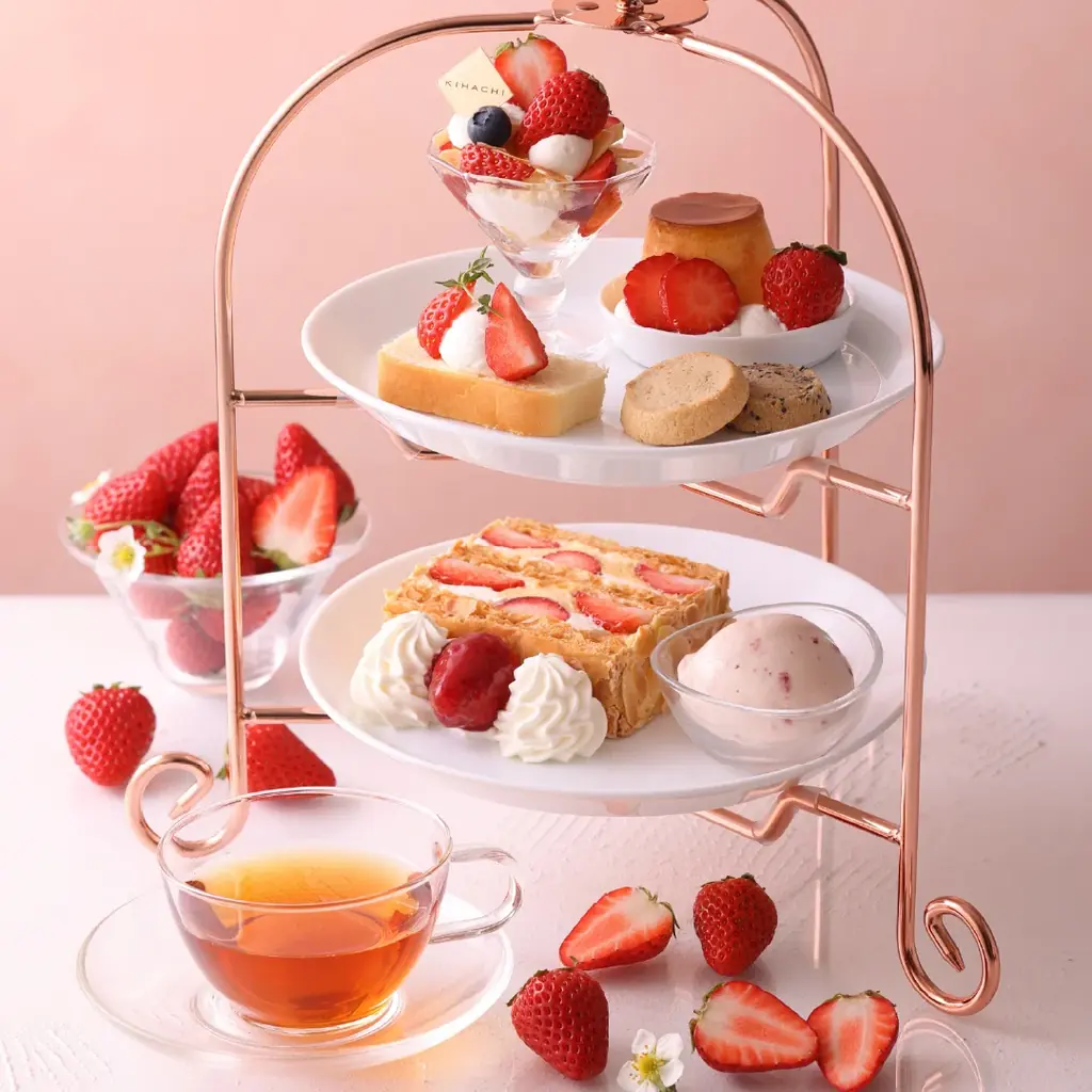 【キハチ カフェ】モンブランとティラミスをイメージした春いちごのパフェ2種やクレープなど「春のストロベリーフェア」開催 画像 4