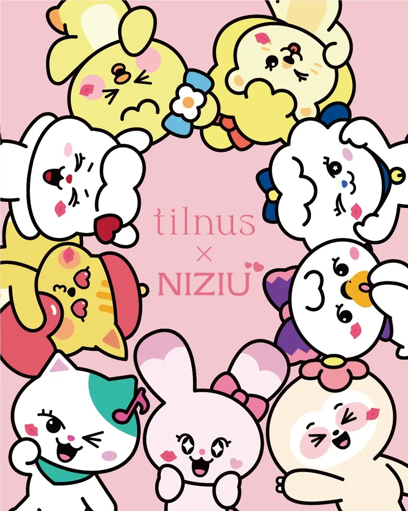 日韓共同開発コスメブランド「tilnus（ティルナス）」の人気ティントリップにイメージモデル・NiziUとのコラボデザインが登場！パッケージにはオフィシャルキャラクター・NIZOOも勢ぞろい 画像 4