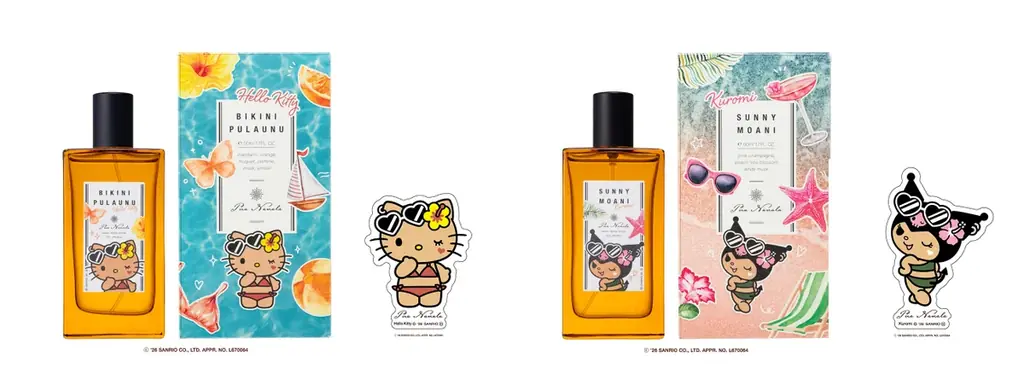 こんがり日焼けしたサンリオキャラクターズが主役♡ ハローキティ、クロミ、マイメロディ、ポチャッコがデザインされた「プア ナナラ」の夏限定コラボ香水＆ジェルが登場！ 画像 6