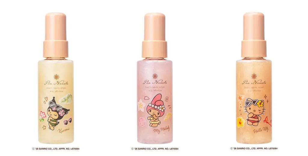 こんがり日焼けしたサンリオキャラクターズが主役♡ ハローキティ、クロミ、マイメロディ、ポチャッコがデザインされた「プア ナナラ」の夏限定コラボ香水＆ジェルが登場！ 画像 8