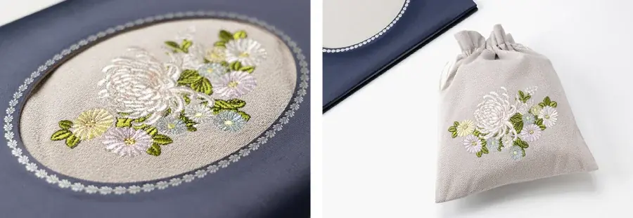 でんぽっぽ、刺しゅう電報「華結」「菊結」を新発売 画像 2