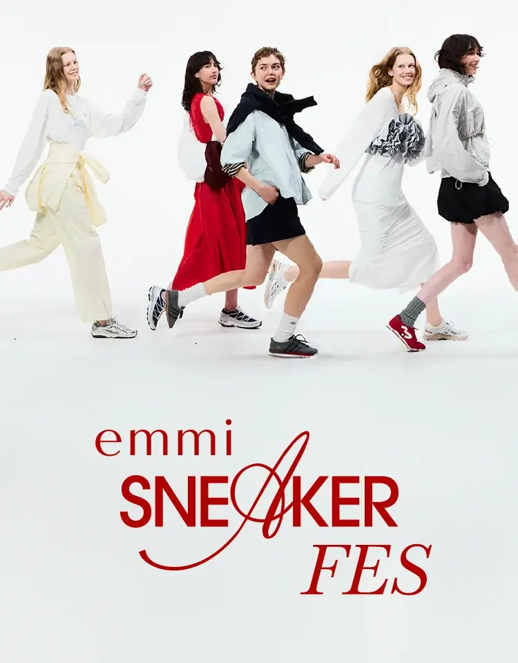 【emmi(エミ)】今シーズンを彩るスニーカーが一堂に集結！emmi SNEAKER FES企画を公開！＜3月11日(水)12:00オンラインストアにて先行予約スタート＞ 画像 1