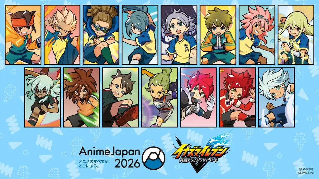 「AMNIBUS」が「AnimeJapan 2026」に出展決定！『イナズマイレブン 英雄たちのヴィクトリーロード』の新規描き起こし商品を多数先行販売いたします！ 画像 1
