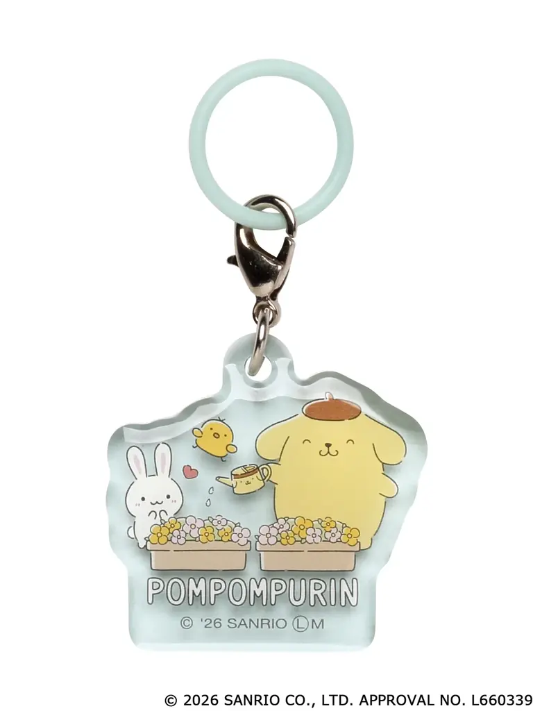 2026年でデビュー30周年！ポムポムプリンがお友だちと過ごす愛しい1日がデザインされた「ぼくの一日♪クリアチャーム」がカプセルトイに登場！ 画像 2
